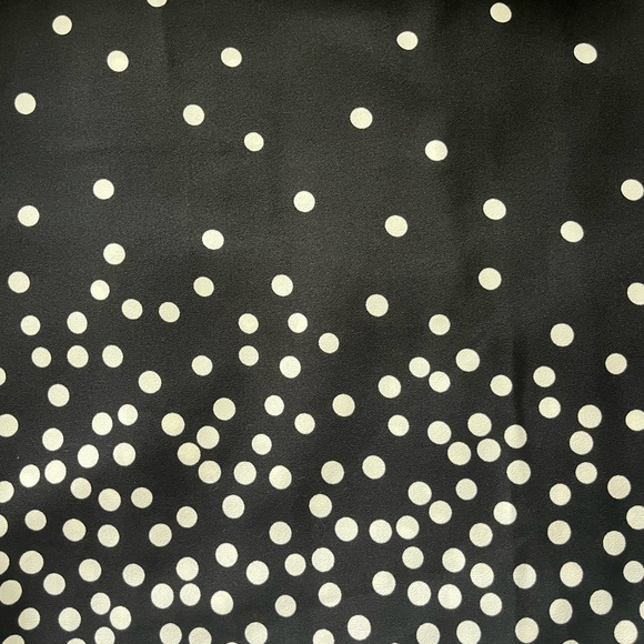 Ann Taylor Factory b&w Polka Dot Blouse, Size M - Picture 3 of 5